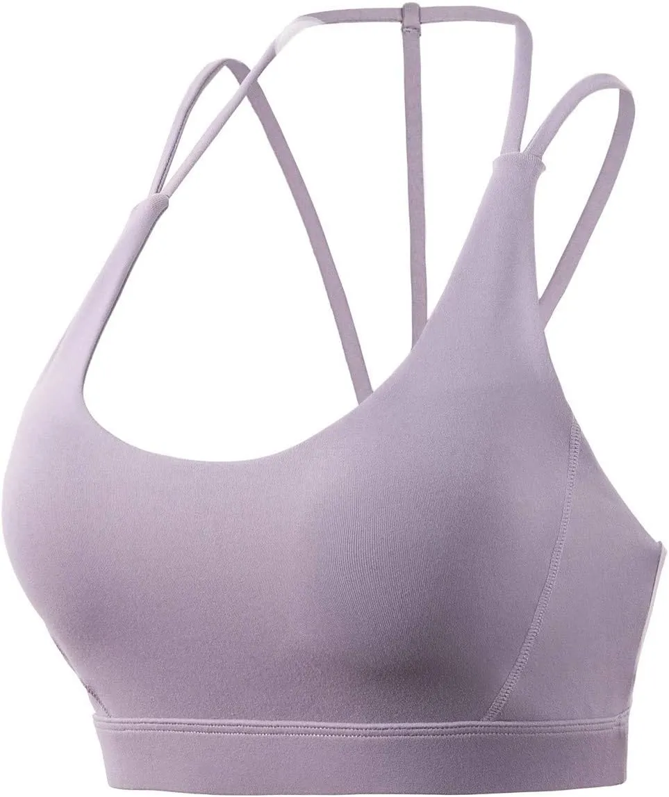Plus Sports Bra for Women Double Strap U Neck Quick Dry Bras Soft Smooth Scoop Neck Running Seamless Bra