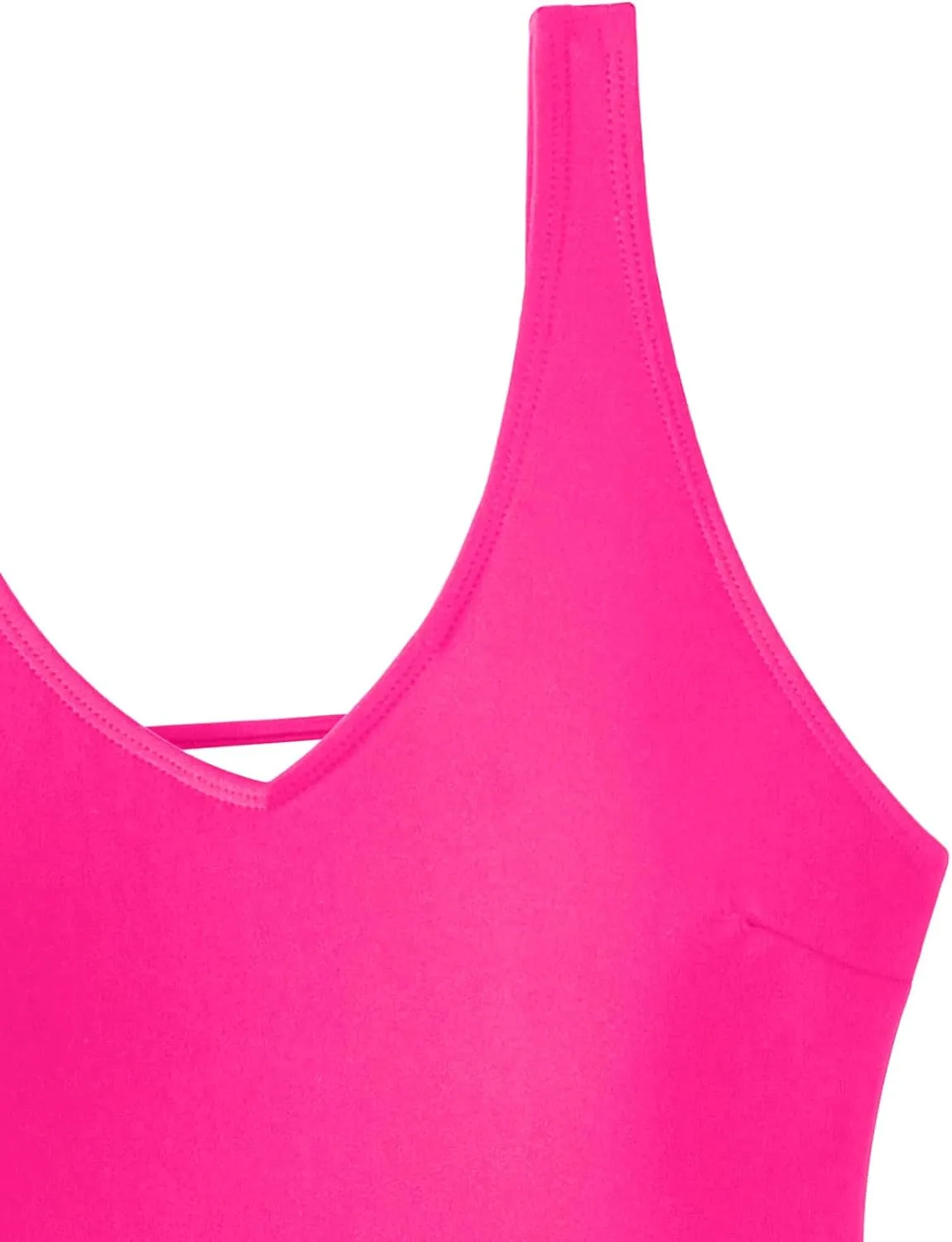 Sexy Backless Cheeky High Cut Leg Thong V Neck Tummy Control One Piece Swimsuit
