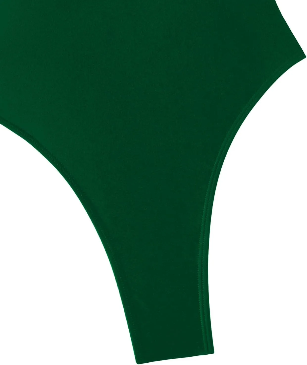 Sexy Backless Cheeky High Cut Leg Thong V Neck Tummy Control One Piece Swimsuit