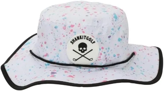 SHANKITGOLF Bucket Sun Hat Paint Splatter Fun Design Golf Hat