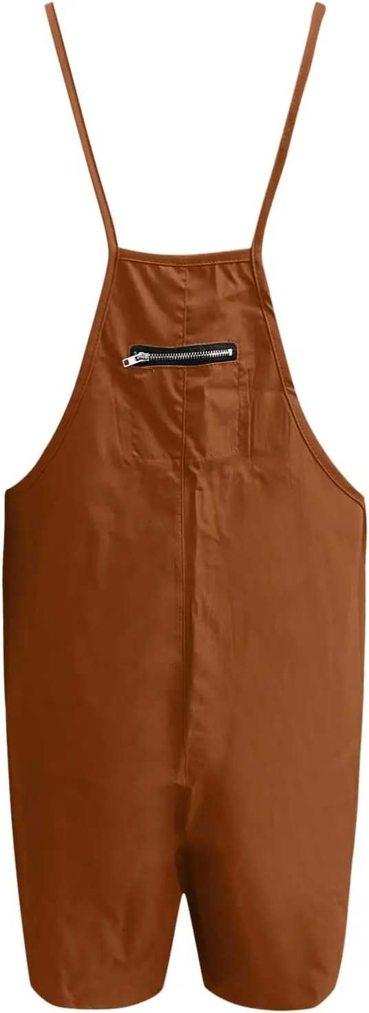 SHAOBGE Womens Jumpsuits Casual Summer Onesie Rompers Sleeveless Loose Baggy Overalls Jumpers with Pockets 2024 Clothes
