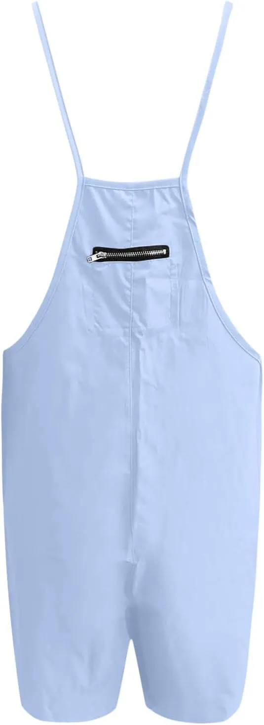 SHAOBGE Womens Jumpsuits Casual Summer Onesie Rompers Sleeveless Loose Baggy Overalls Jumpers with Pockets 2024 Clothes