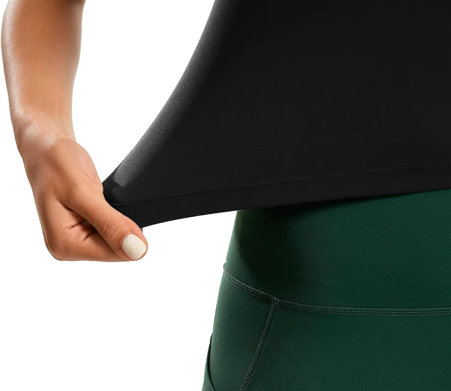 Smooth Workout Tops for Women Yoga Racerback Longline Padded Workout Tank Tops with Built in Bra