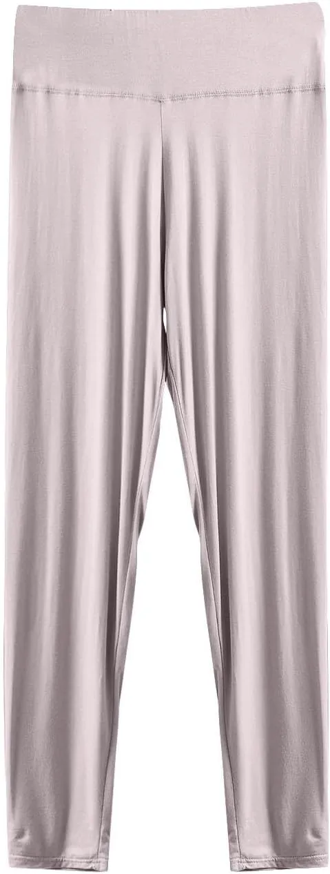 Soft Modal Lounge Pants for Women Comfy Summer Pajamas Loose Elastic Waist Pj Bottoms Sleepwear Cropped Yoga Pants