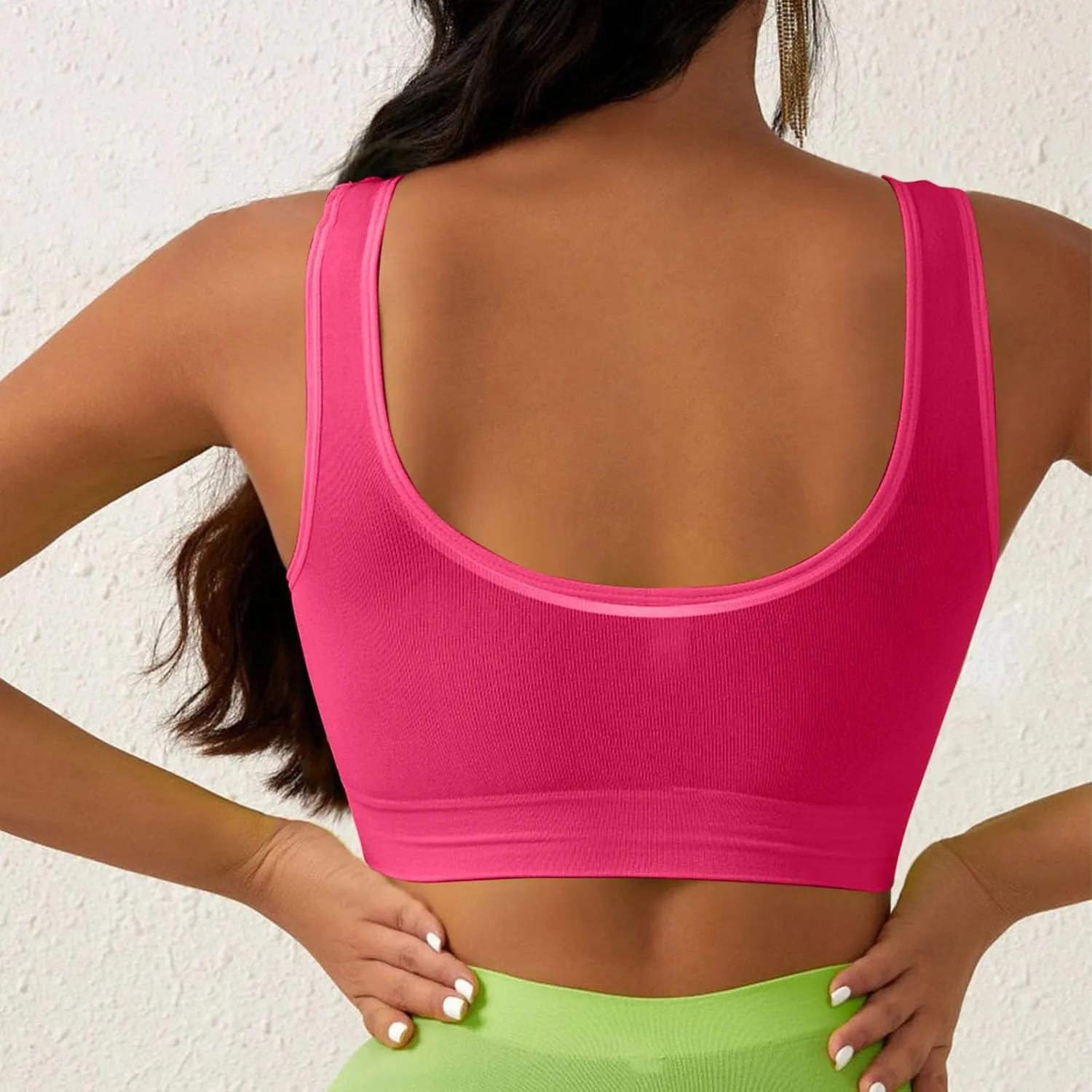 Sports Bra for Women Medium Support Stretch Beauty Back Fitness Athletic Bra Quick Dry Running Workout Yoga Bralettes
