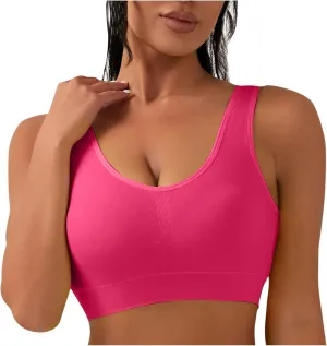 Sports Bra for Women Medium Support Stretch Beauty Back Fitness Athletic Bra Quick Dry Running Workout Yoga Bralettes