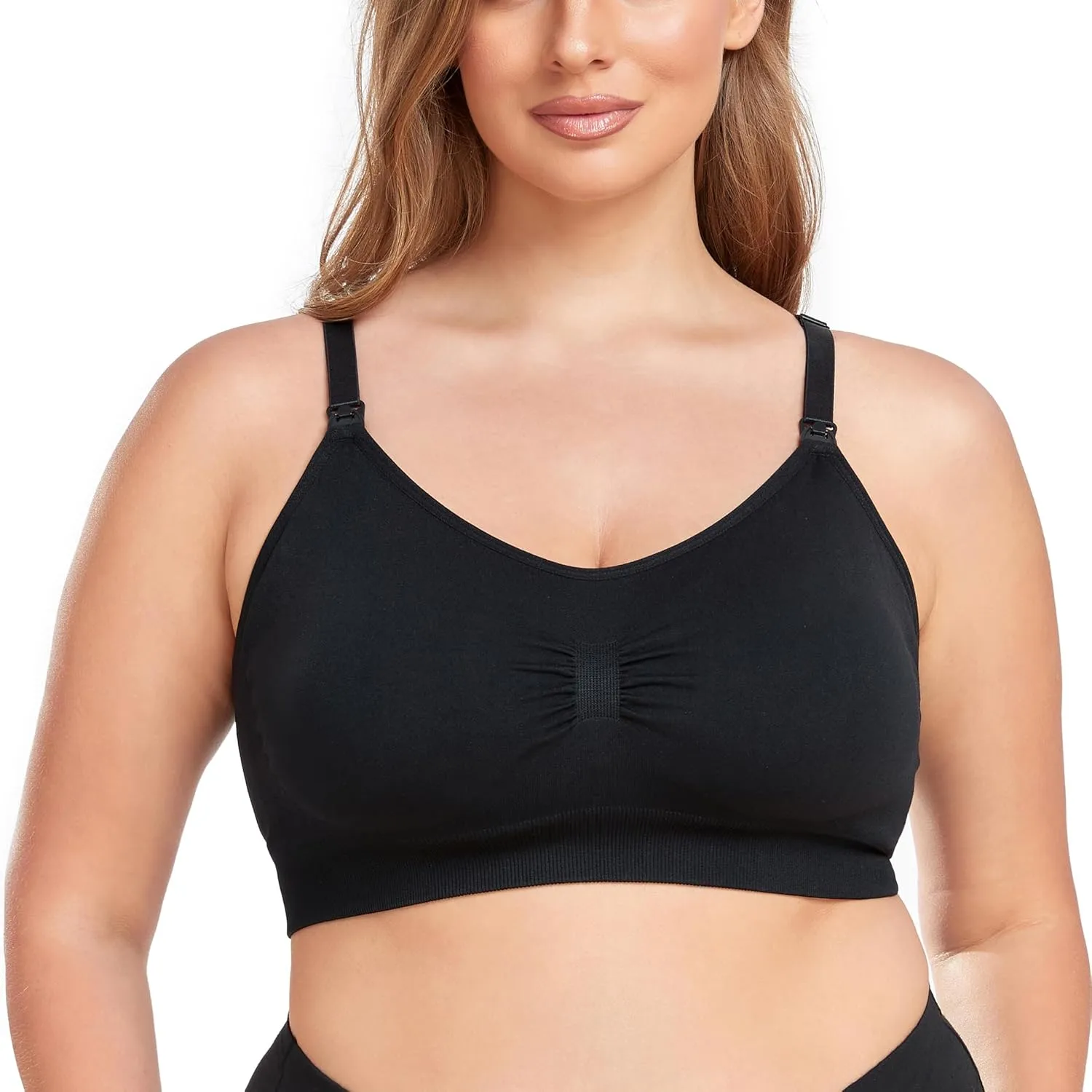 Suekaphin 5PACK Nursing Bra Wireless Bra Women's Sleeping Maternity Bra Breastfeeding Bra