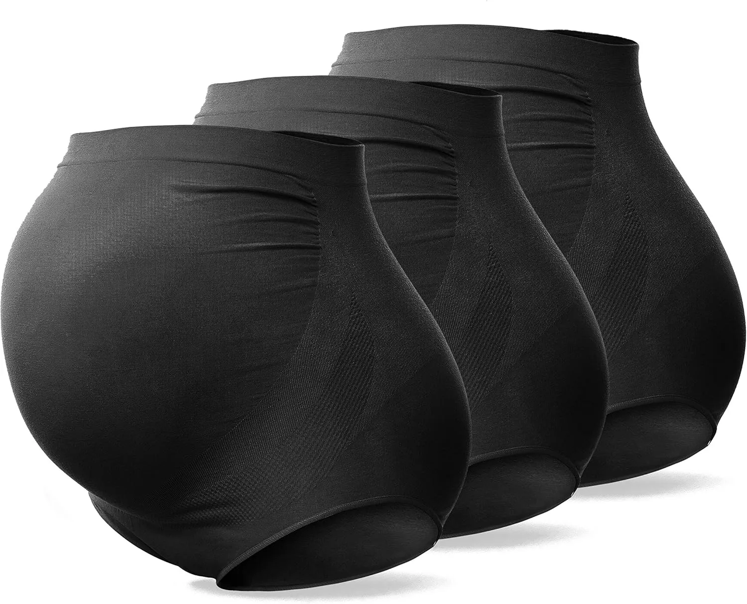 SUNNYBUY Women's Maternity High Waist Underwear Pregnancy Seamless Soft Hipster Panties Over Bump