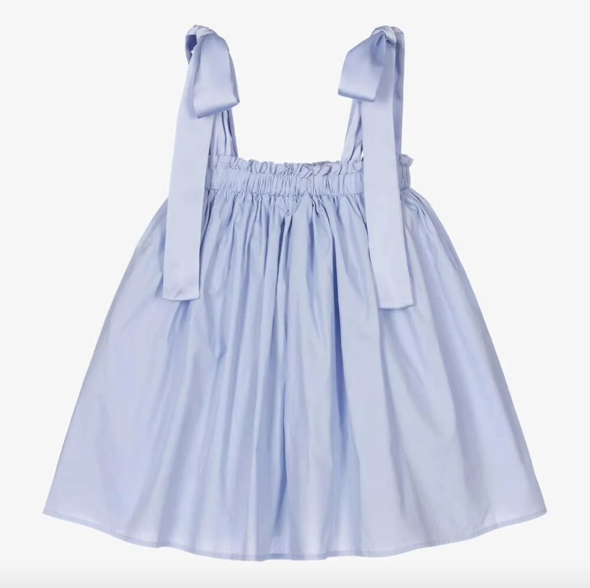 The Tiny Universe Silk Strap Dress - Soft Cotton Poplin A-line Dress for Girls