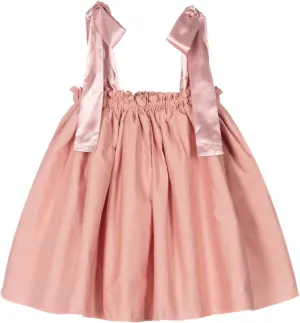 The Tiny Universe Silk Strap Dress - Soft Cotton Poplin A-line Dress for Girls