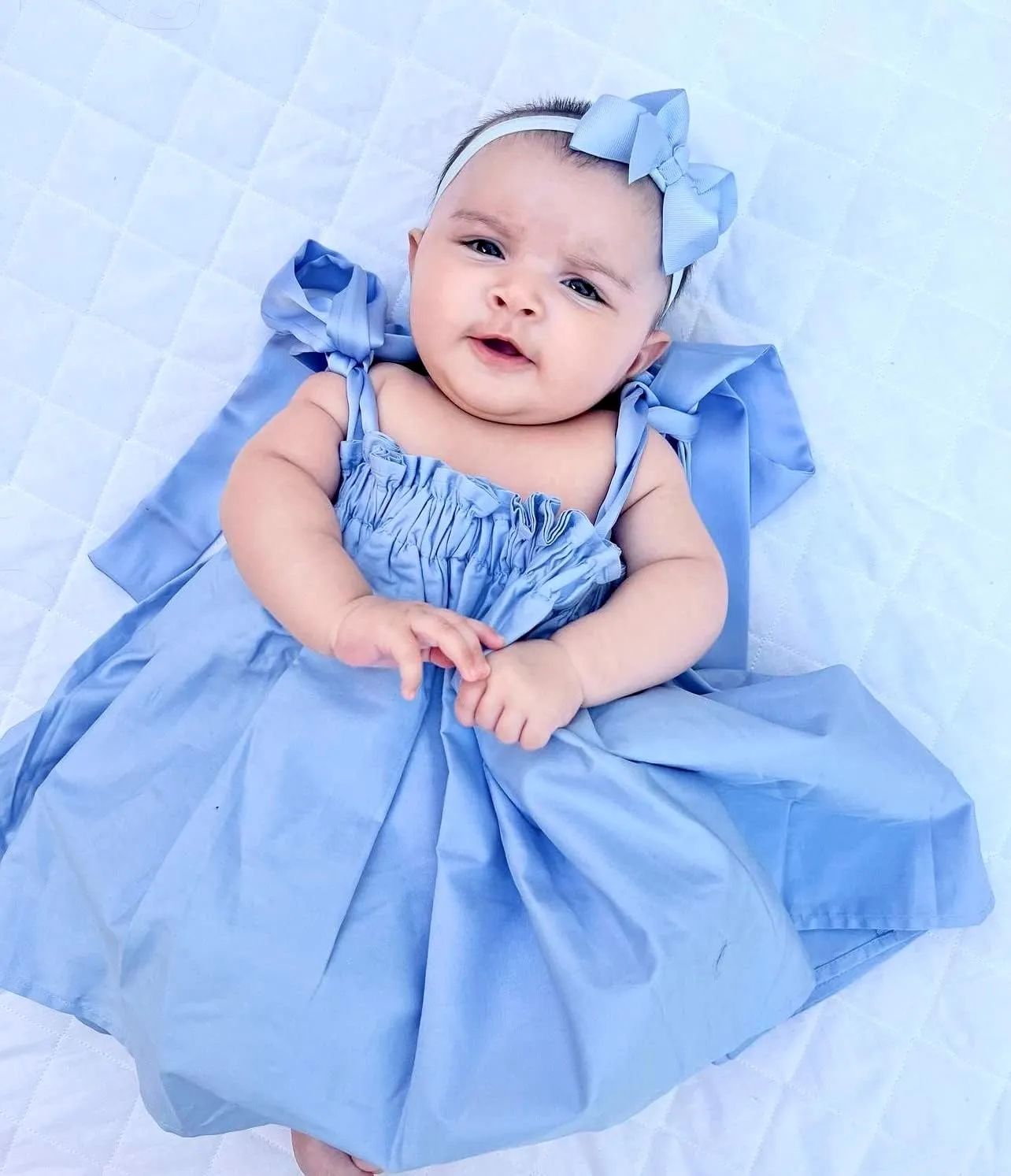 The Tiny Universe Silk Strap Dress - Soft Cotton Poplin A-line Dress for Girls