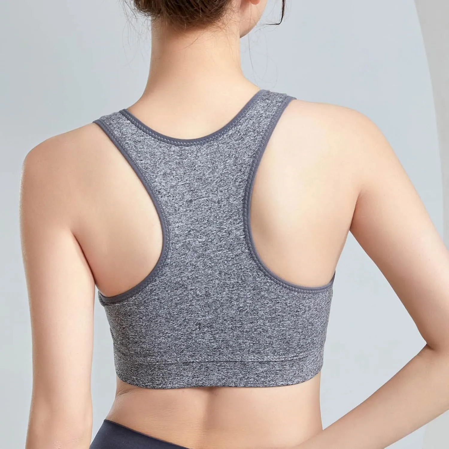 Underwear for Women Yoga Wear Running Back Training Soft Touch Strappy Stretchy Sports Shock-Proof Breasted Bra
