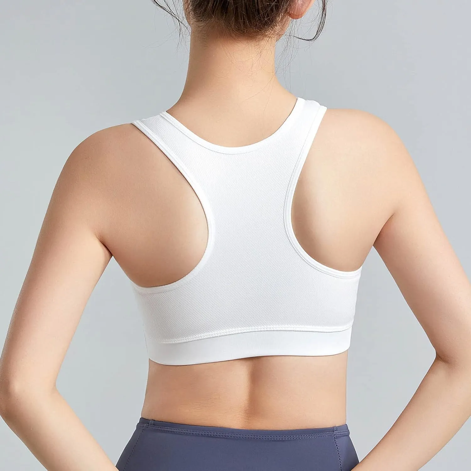 Underwear for Women Yoga Wear Running Back Training Soft Touch Strappy Stretchy Sports Shock-Proof Breasted Bra