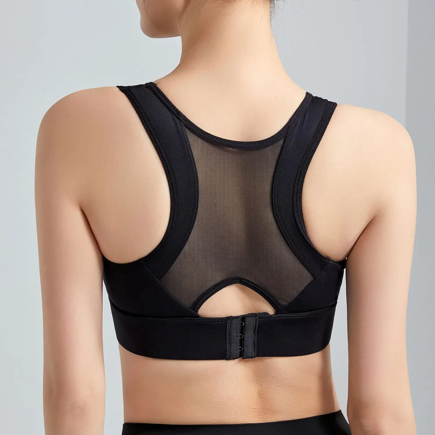 Underwear for Women Yoga Wear Running Back Training Soft Touch Strappy Stretchy Sports Shock-Proof Breasted Bra