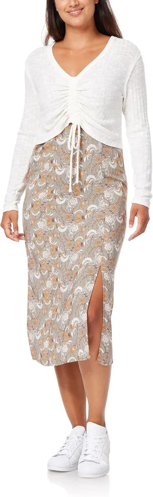 WallFlower womens 2-piece Sweater and Dress Set