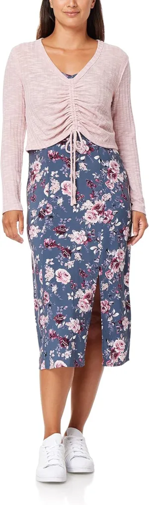 WallFlower womens 2-piece Sweater and Dress Set