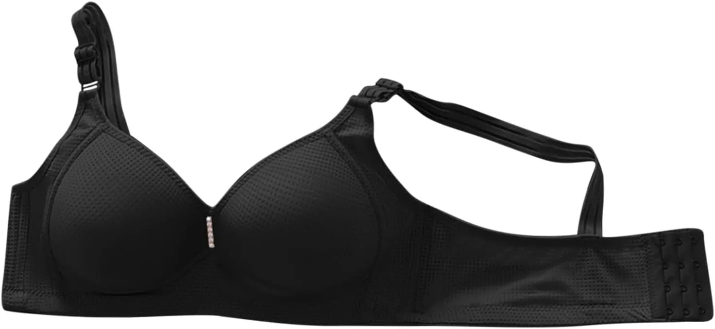 Wireless Bras for Older Women Push Up Plus Size Sleep Bralettes Breathable No Wire Full Coverage Everyday Underwear