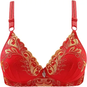 Women Full Figure Plus Size Bralettes Plus Size Breathable Nursing Bras Push Up High Support Everyday Bralette
