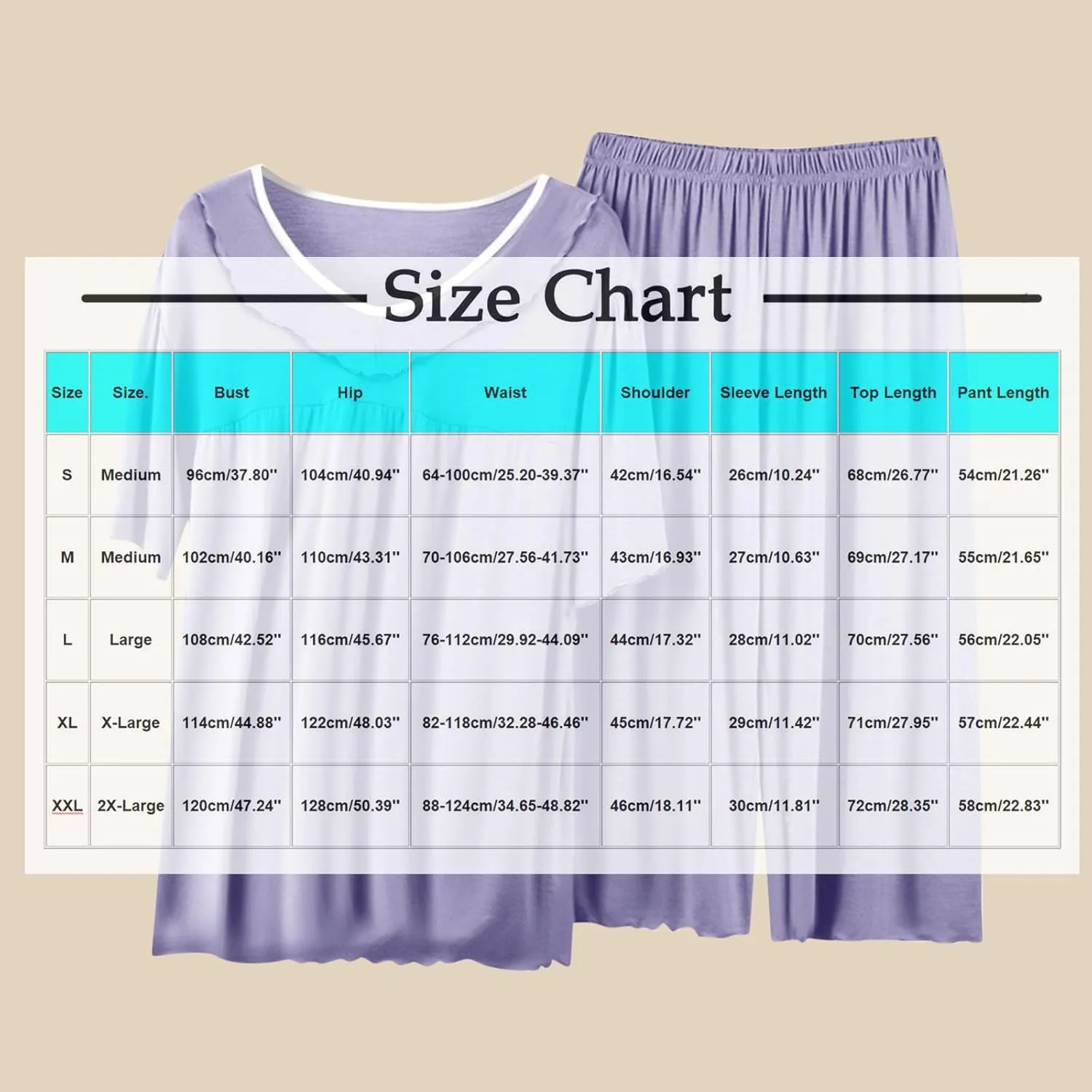 Women Lettuce Trim Pajama Set Cute 2 Piece Lounge Outfit Soft Cozy Short Sleeve Babydoll Tee Tops and Capri Pant Pjs