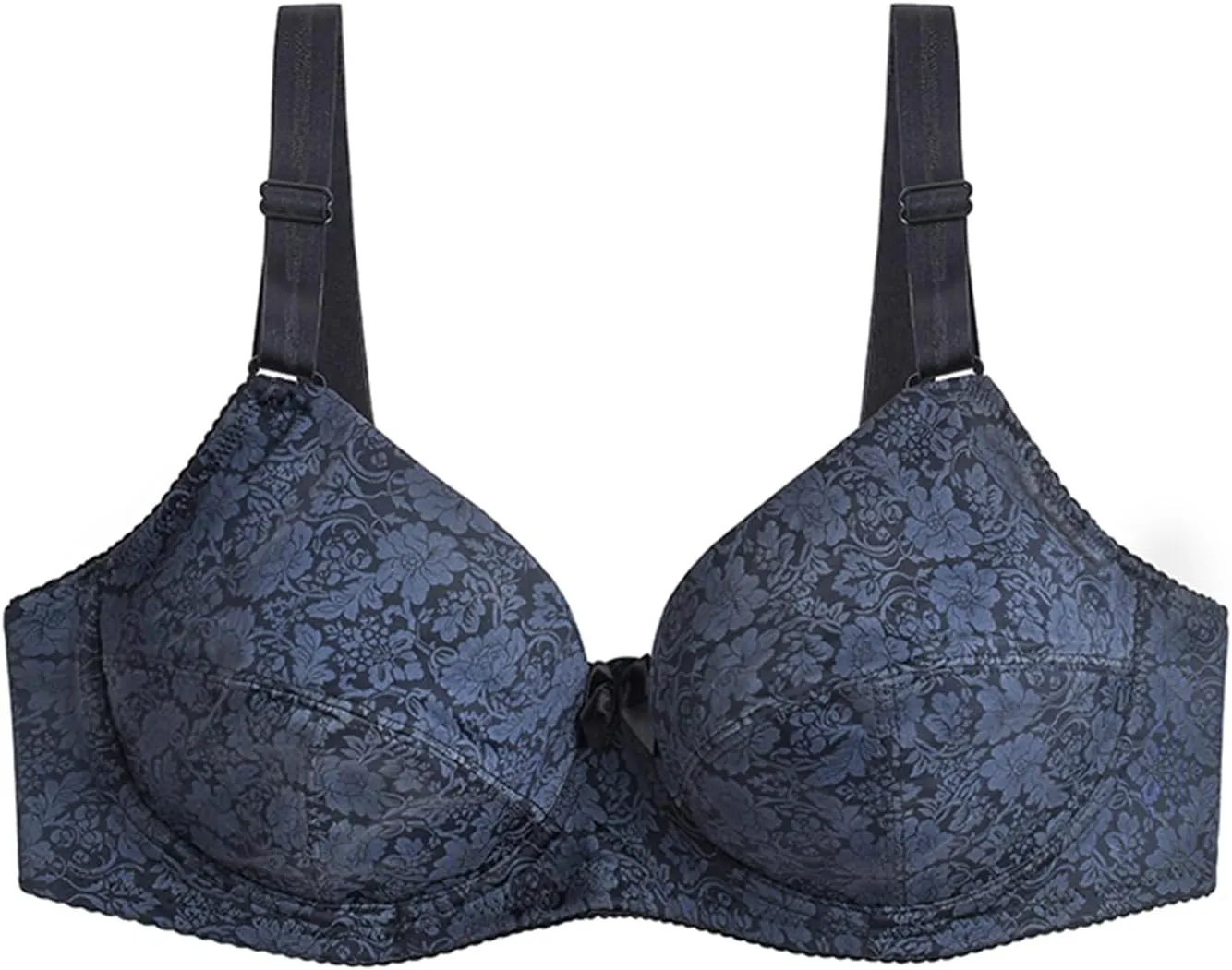 Women T-Shirt Bra Lace Underwire Push-Up Bralettes Full Coverage Brassiere Lightly Lined T-Shirt Bras Ladies Underwear