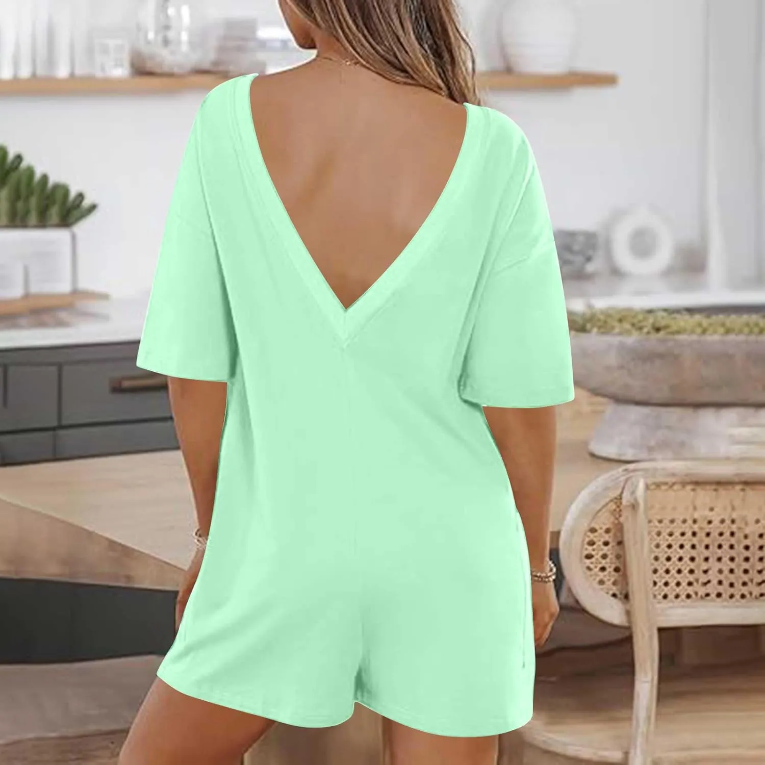 Womens Athletic Romper Hot Shot Tee T Shirt Romper Oversized Tshirt Jumpsuit 2024 Summer Fashion Lounge Clothes