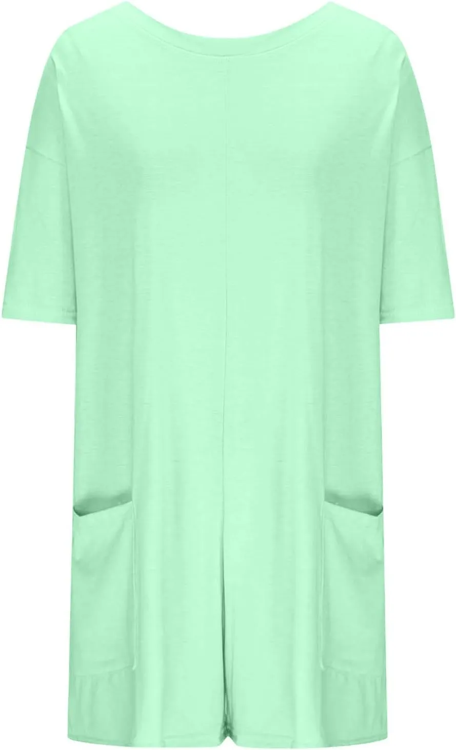 Womens Athletic Romper Hot Shot Tee T Shirt Romper Oversized Tshirt Jumpsuit 2024 Summer Fashion Lounge Clothes