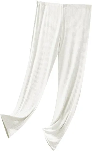 Women's Maternity Sleep Pants Summer Soft Modal Lightweight Lounge Pants Casual Home Wear Pjs Bottoms