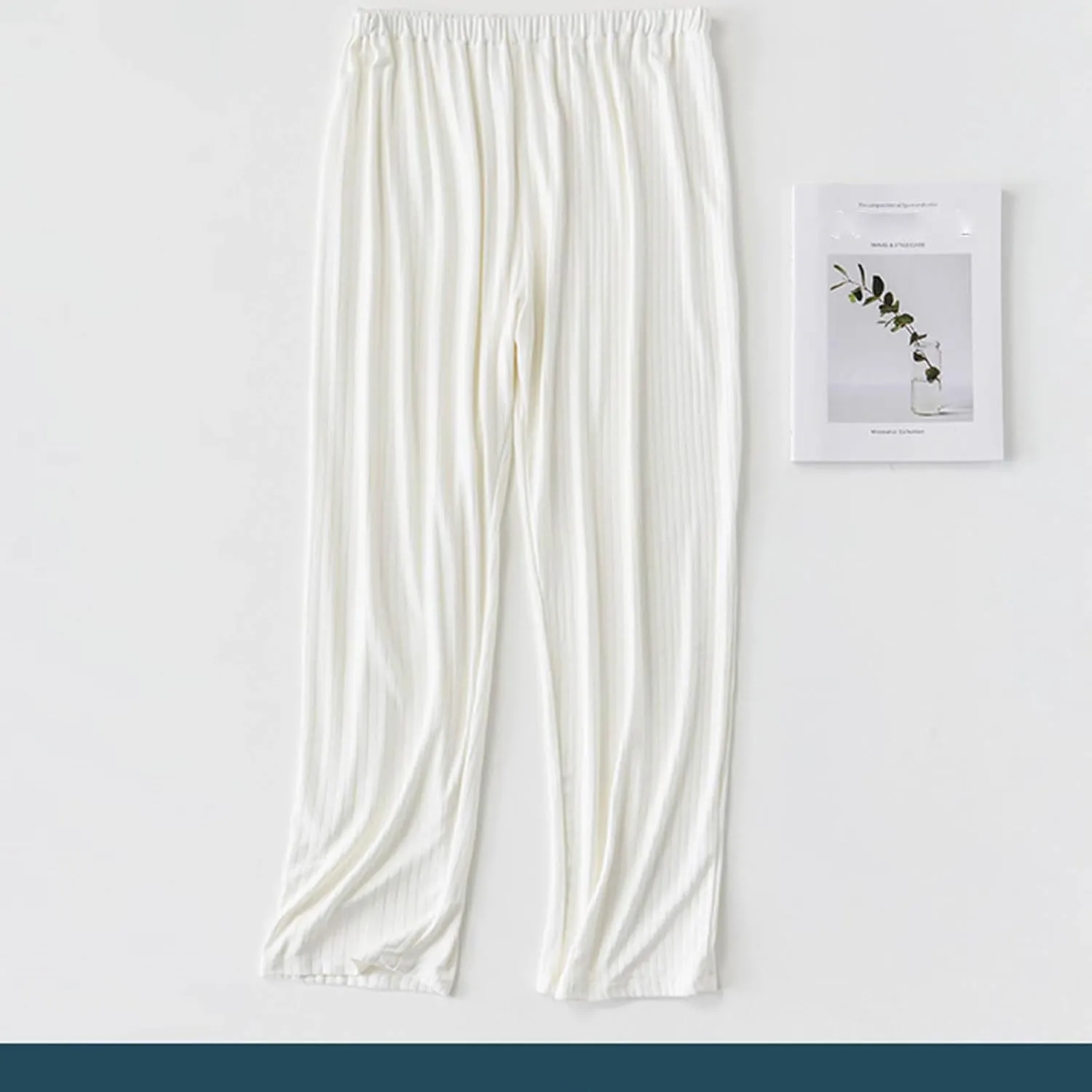 Women's Maternity Sleep Pants Summer Soft Modal Lightweight Lounge Pants Casual Home Wear Pjs Bottoms