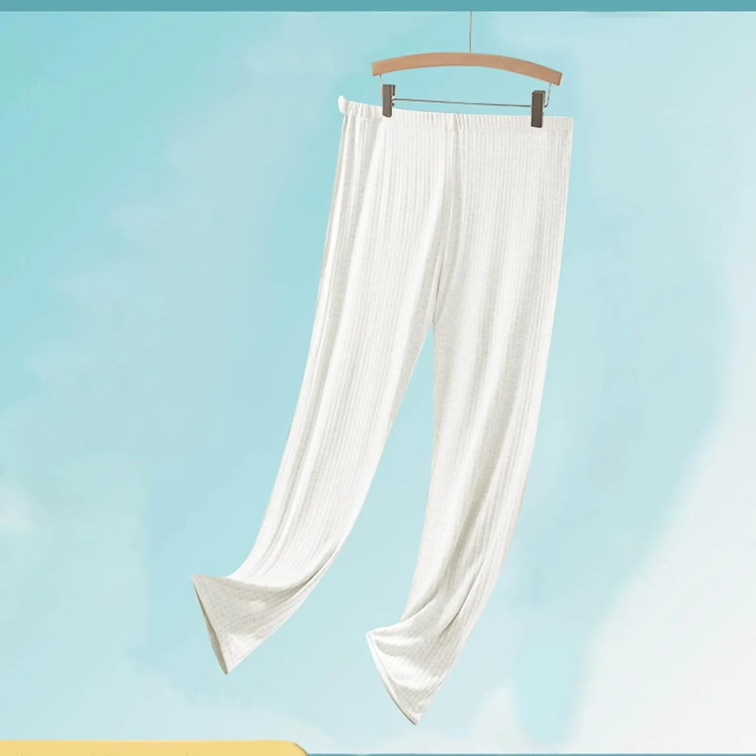 Women's Maternity Sleep Pants Summer Soft Modal Lightweight Lounge Pants Casual Home Wear Pjs Bottoms