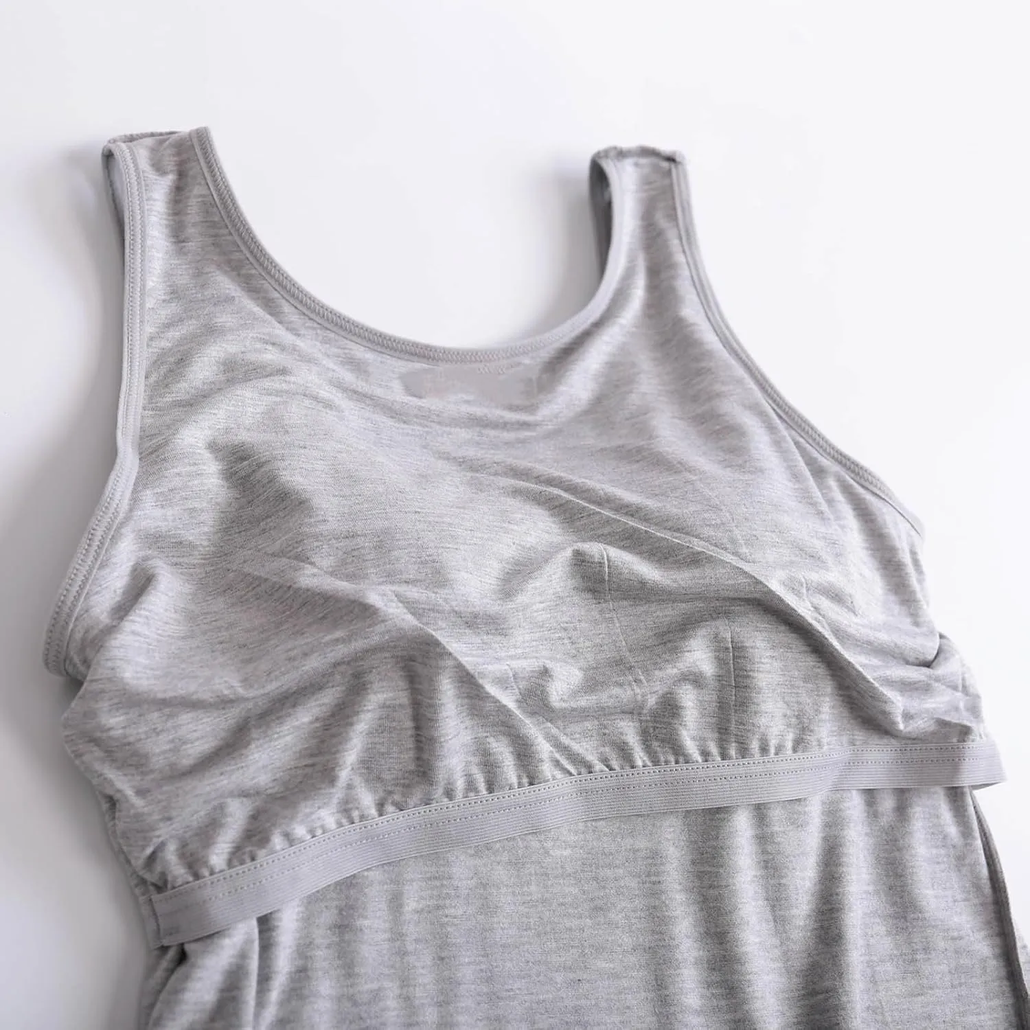 Womens Modal Built-in Bra Padded with Chest Pads Camisole Yoga Tanks Tops Sports Yoga T-Shirt Comfort Underwear Shirt