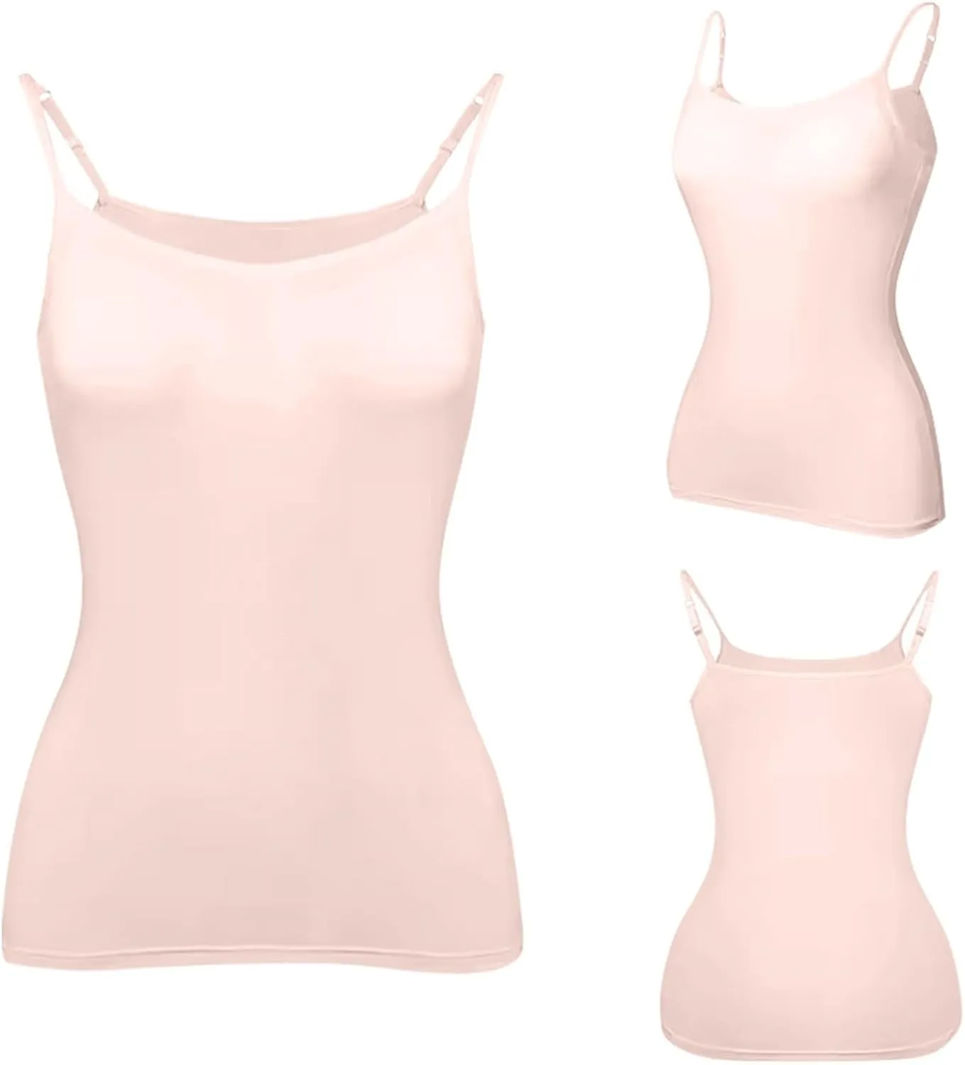 Womens Modal Built-in Bra Summer Basic Padded Yoga Shirt Shelf Bras Casual Undershirt Basic Breathable Tank Top