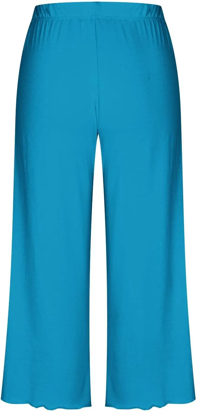 Womens Pajamas Comfy Soft 2 Piece Lounge Sets Nightshirt Capri Pants Pjs Loungewear Matching Outfits Sleepwear
