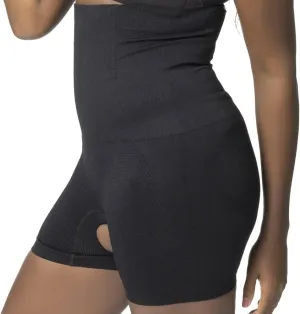 Womens Shapewear Tummy Control Shorts Brilliance High-Waist Panty Mid-Thigh Body Shaper Bodysuit