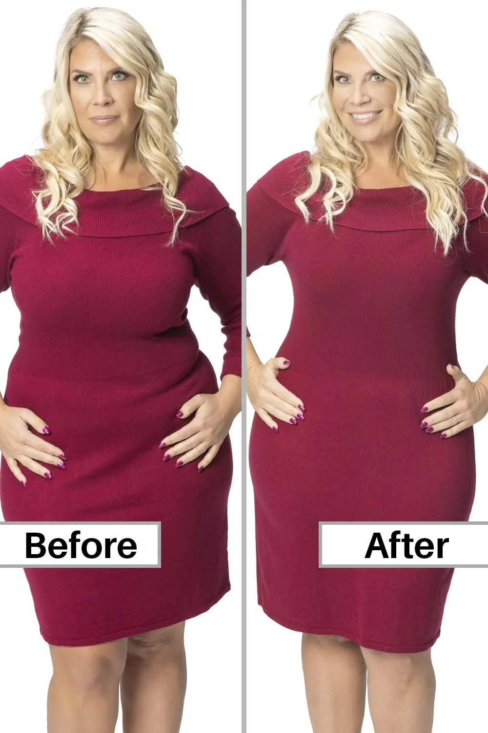 Womens Shapewear Tummy Control Shorts Brilliance High-Waist Panty Mid-Thigh Body Shaper Bodysuit