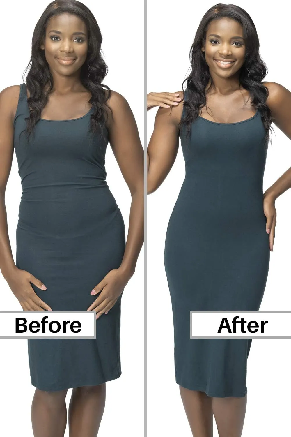 Womens Shapewear Tummy Control Shorts Brilliance High-Waist Panty Mid-Thigh Body Shaper Bodysuit