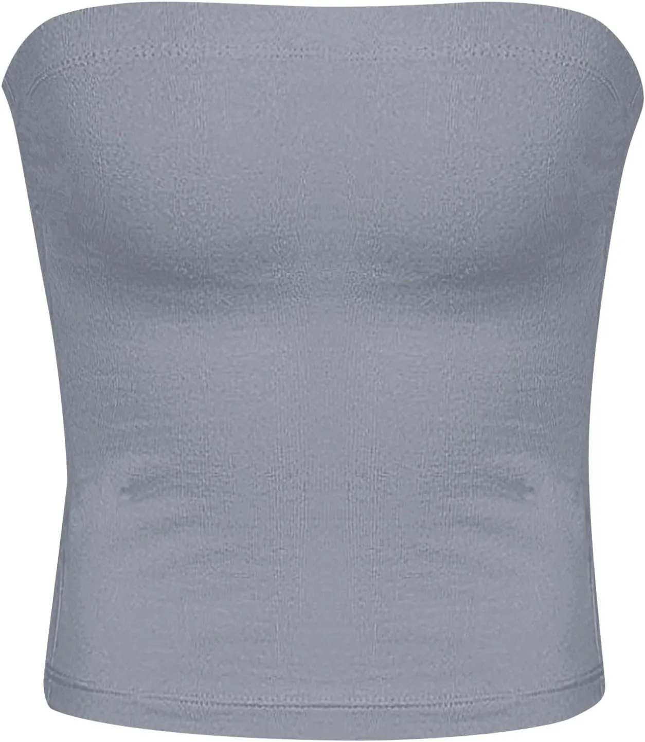 Womens Strapless Tube Tops Sexy Backless Sleeveless Bandeau Shirts Going Out Crop Top Summer Outfits 2025