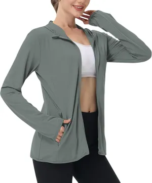 Womens Sunscreen Jacket Hoodies Sweater Long Sleeve Pockets Outdoor Lattice Splicing Pullover Sweatshirts Coats