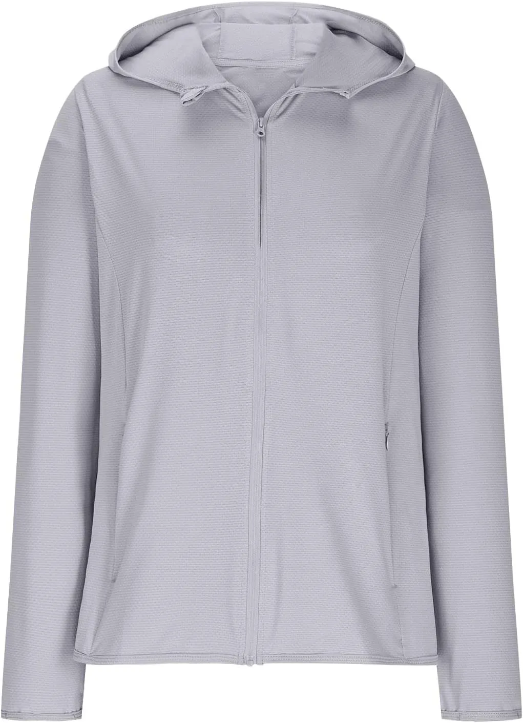 Womens Sunscreen Jacket Hoodies Sweater Long Sleeve Pockets Outdoor Lattice Splicing Pullover Sweatshirts Coats