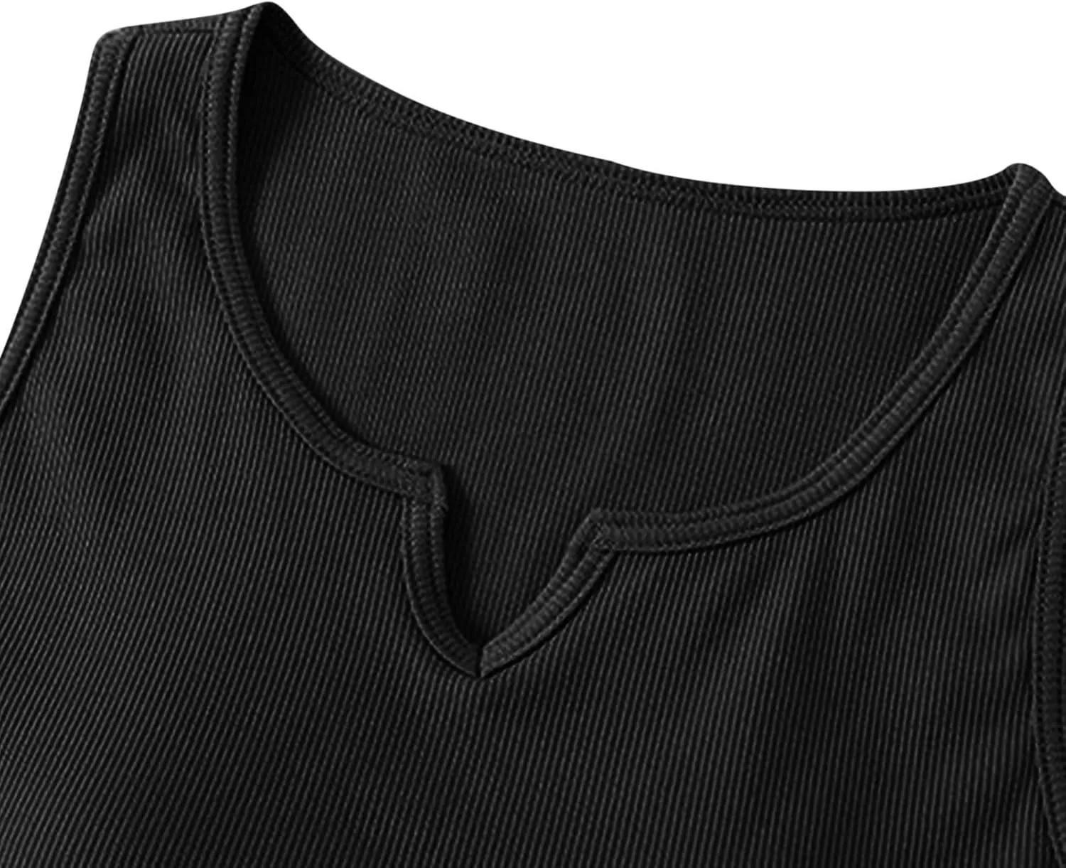 Womens Tank Top Built in Bra Notch V Neck Smooth Soft Lightweight Crop Smooth Athletic Workout Yoga Tanks Undershirt