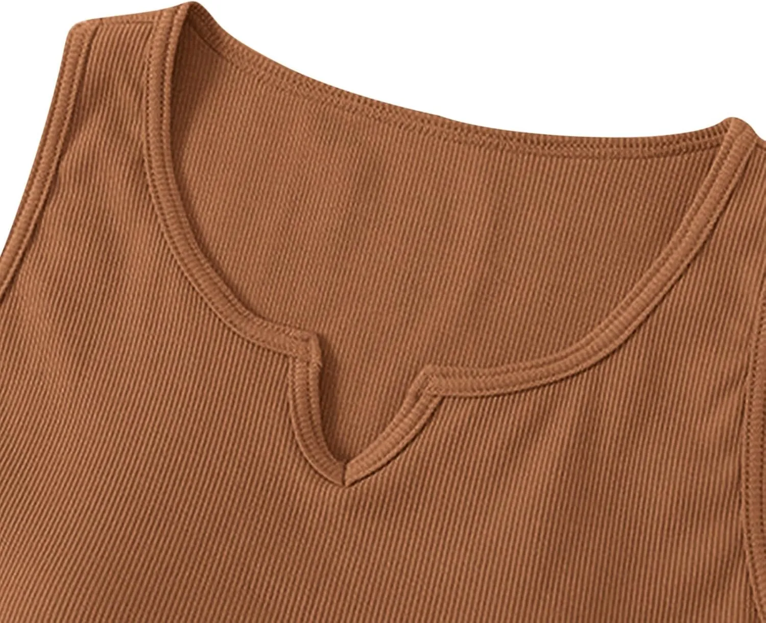 Womens Tank Top Built in Bra Notch V Neck Smooth Soft Lightweight Crop Smooth Athletic Workout Yoga Tanks Undershirt