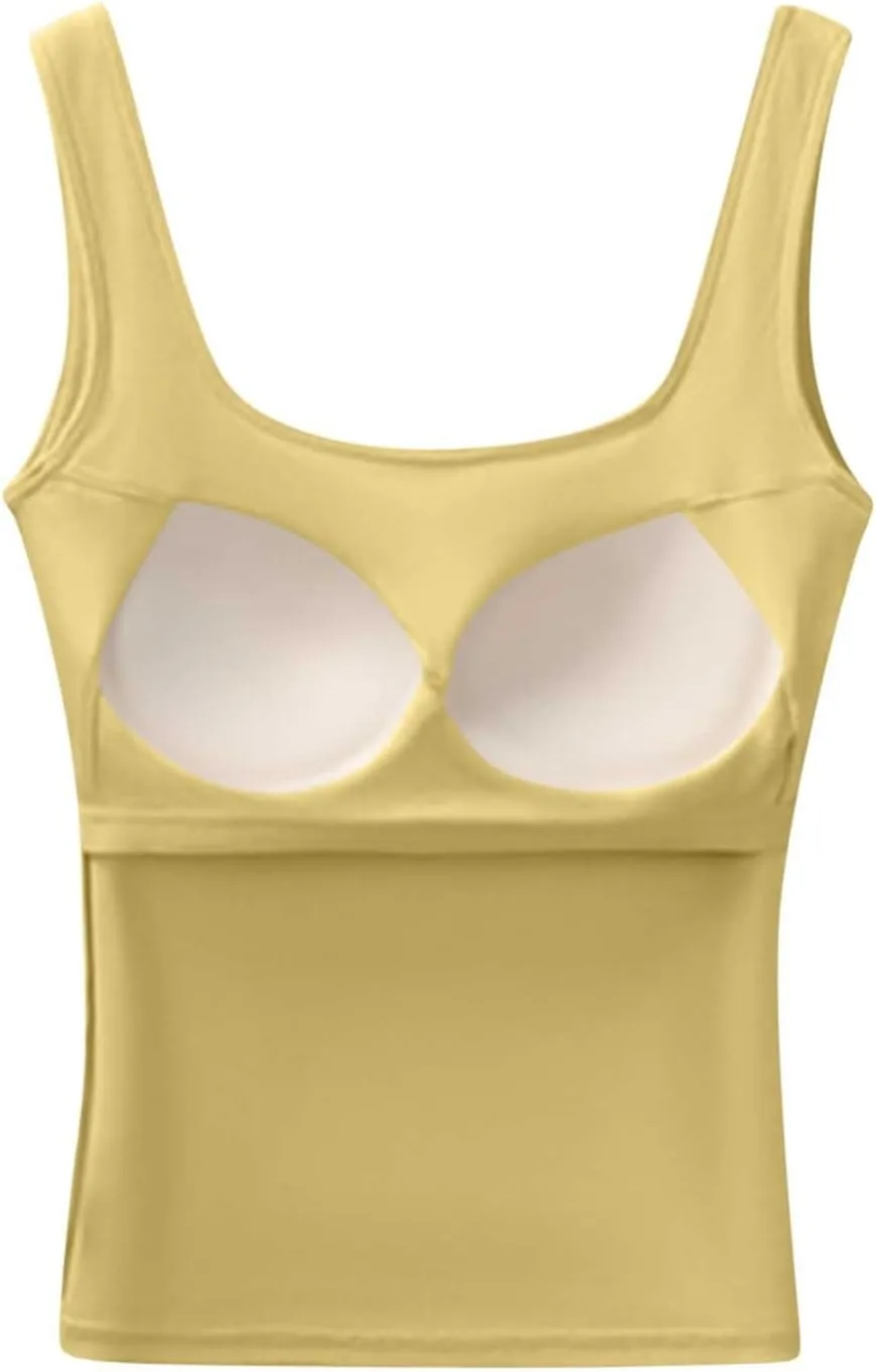 Women's Workout Racerback Tank Tops Fast Dry Basic Sport Camisole Top Lightweight Casual Lounge Smooth Tanks