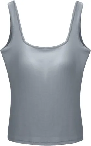 Women's Workout Racerback Tank Tops Fast Dry Basic Sport Camisole Top Lightweight Casual Lounge Smooth Tanks