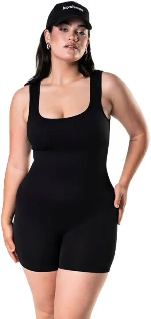 Womens Yoga Square Neck Shapewear One Piece Yoga Jumpsuit Shorts Rompers Sleeveless Backless Seamless Bodycon